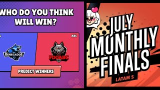 July Monthly Finals - Latam S Predictions | Brawl Stars Championship Predictions