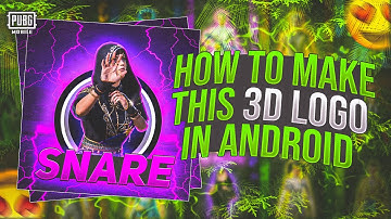 How To Make 3d Logo In Android | Pubg Mobile Logo | Pubg Logo Tutorial