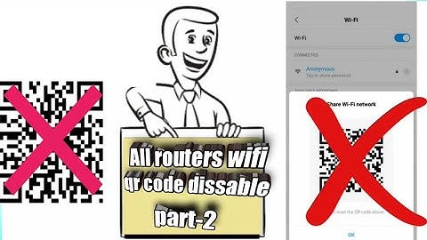 How to disable wifi qrcode Part 2//how to hide qrcode scanner.