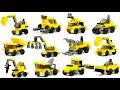 Working car block assembly  construction site vehicle  dump truck surprise egg