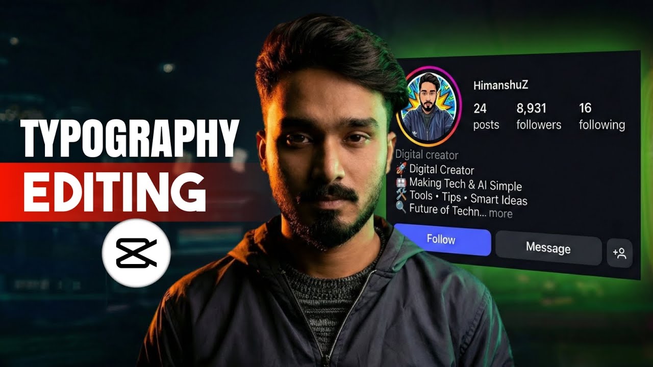 How to Edit Trending TYPOGRAPHY Videos| Full Tutorial 🔥