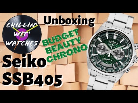 FIRST LOOK! Seiko SSB405 Mecaquartz Chrono Unboxing - YouTube