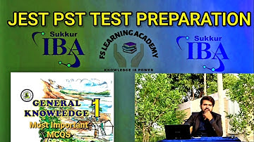 JST PST Sindh Teaching Jobs Test Preparation 2021 GK Class 1 Mcqs by FS Learning Academy