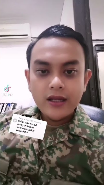 REKOD JENAYAH BOLEH MASUK TENTERA TAK?