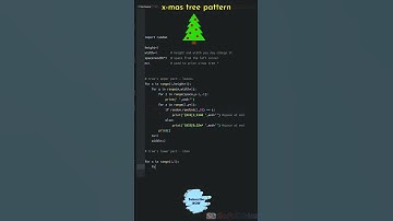 X-mas tree pattern in python [Christmas tree pattern in python] #shorts #xmas #christmas