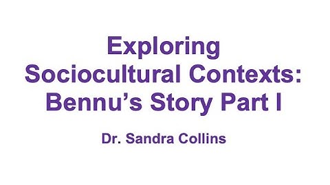 Counsellling Techniques: Exploring Sociocultural Contexts - Bennu