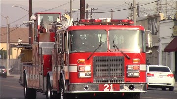 LAFD Light Force 21 Responding