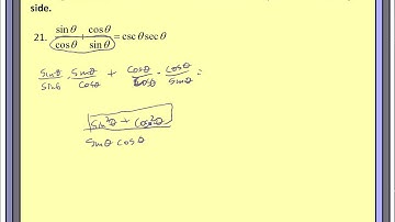 Verifying Trig Identities, Part 2