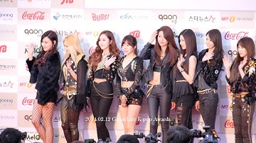 140212 SNSD Gaonchart K-pop Awards Fancam