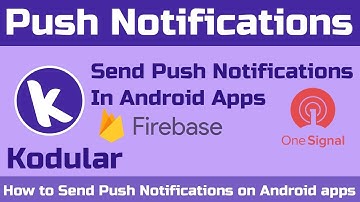 How to Send Push Notifications on Android apps using Kodular/Thunkable | OneSignal | Firebase