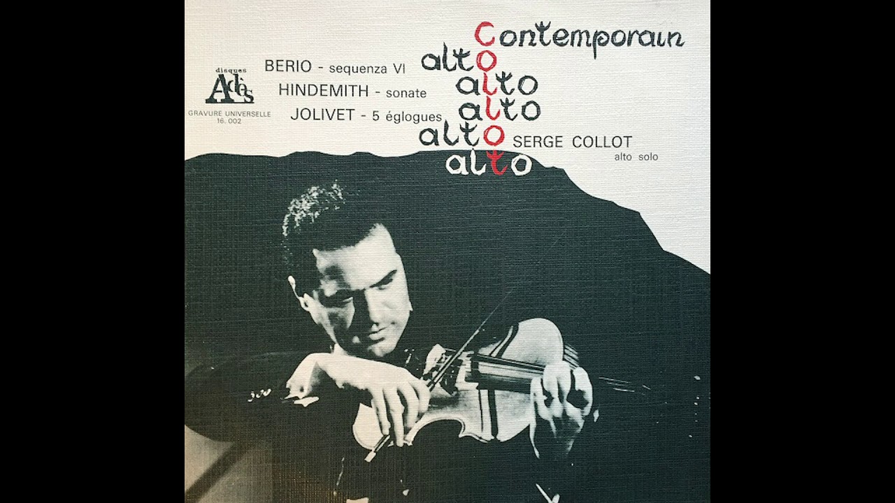 Serge Collot viola / Berio Sequenza VI (1971)