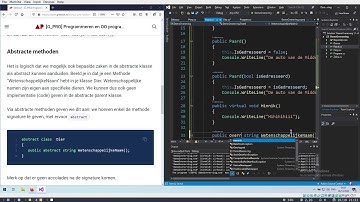 overerving: abstracte klassen en methoden