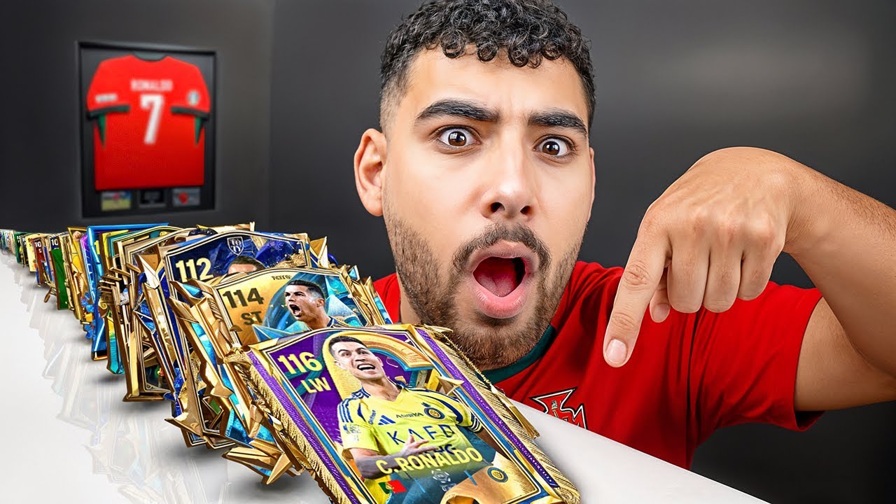 عملت التشكيلة التاريخيه لجميع كروت كرستيانو رونالدو🤯🇵🇹