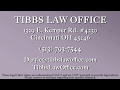 Daryle C. Tibbs, owner of Tibbs Law Office, begins a new series dedicated to the topic of Adoption. For more online resources on this and similar topics, please visit our...