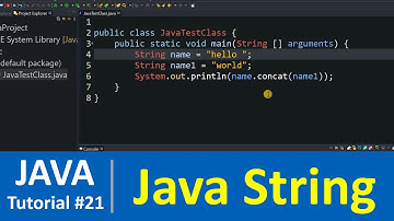 Java Tutorial #21 - Strings and String Methods in Java Programming