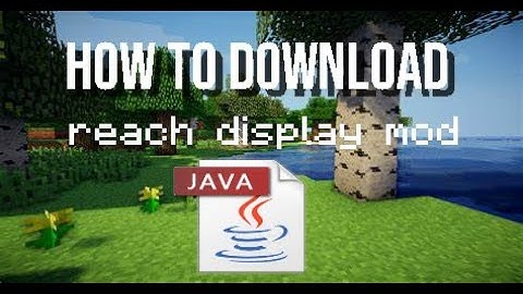 Reach Display Mod! (1.8.9) Minecraft Mod Tutorial