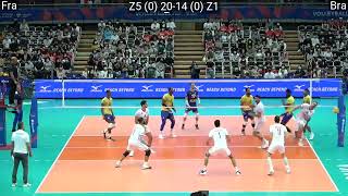 Volleyball France - Brazil Amazing FULL Match