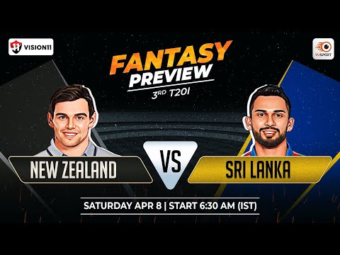 Fantasy Cricket Tips: New Zealand vs Sri Lanka 3rd T20I | NZ vs SL Team Prediction