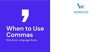 How to Use Commas in Your Writing