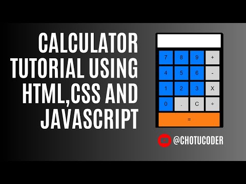 Build a Calculator with HTML, CSS, and JavaScript | Step-by-Step Tutorial