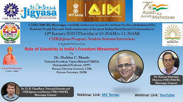 CSIR-Jigyasa Program: Student-Scientist Interaction "Role of Scientists in India