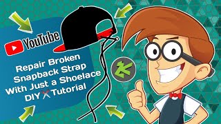 Repair Broken Snapback Strap With Just a Shoelace | DIY Tutorial✂️@DJZK11 #imrandjzk11