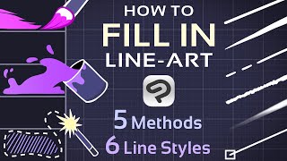 Fill in Lines in many different ways! – Clip Studio Paint