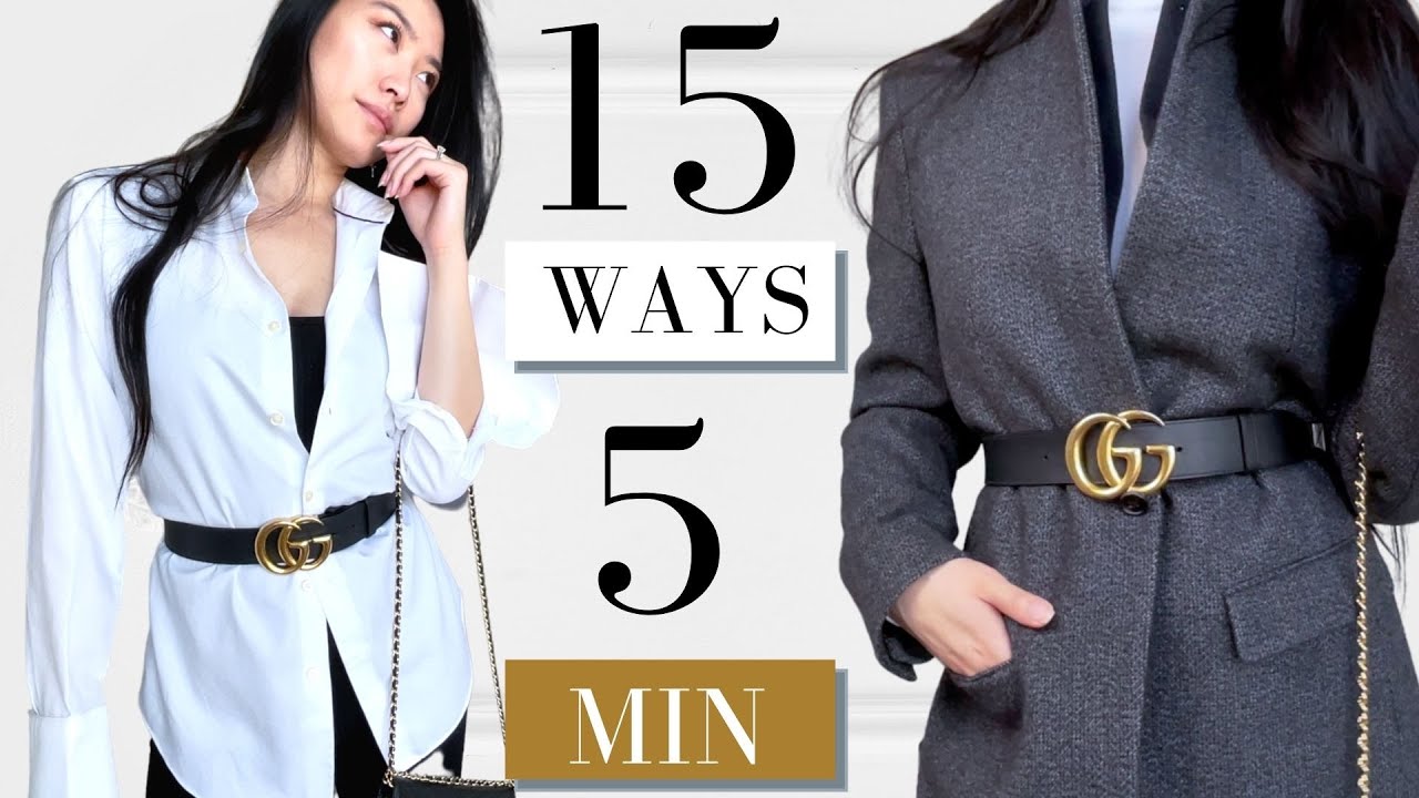 effect Gevangene monster 15 Modern ways to wear a belt | Gucci Belt Style Ideas | Is it still in  style? - YouTube