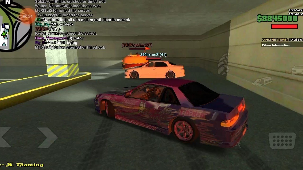 SAMP TANDEM DRIFT in parking lot