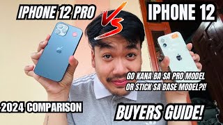 IPHONE 12 VS IPHONE 12 PRO -GO KANA BA SA PRO OR SA BASE MODEL OK NA?! | PHONE Comparison 2024 |