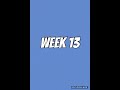 WEEK 13 of my ECI