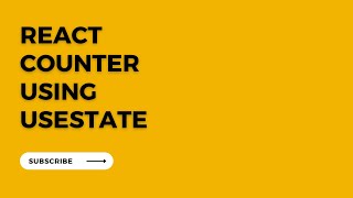React.js Counter using App Component and useState.