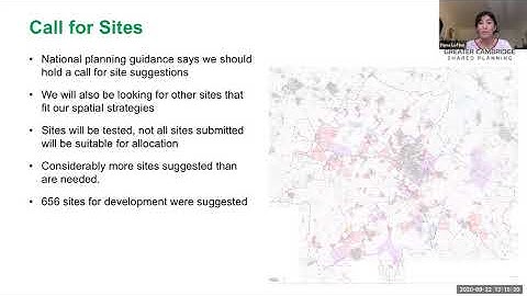 Greater Cambridge Local Plan: Webinar Q&A – First Conversation consultation and Call for Sites data