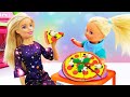 Новые  видео с куклой Барби - Штеффи готовит Пиццу ПлейДо! - Онлайн игры для девочек.