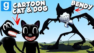 Can Cartoon Cat & Dog Escape... Bendy? Garrys Mod Sandbox Justjoeking