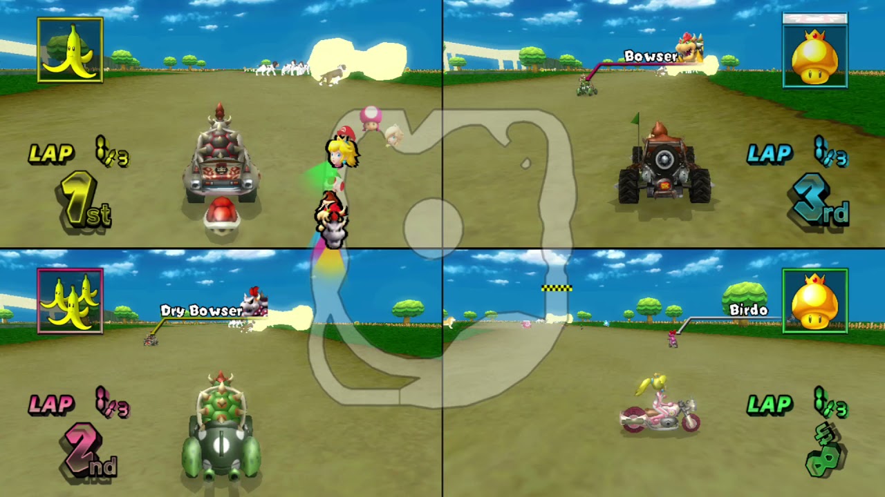 Mario Kart Wii Custom Tracks ✦ 4 Players #089