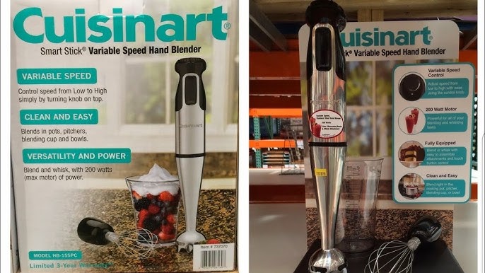  Cuisinart CSB-179 Smart Stick Variable Speed Hand Blender,  Stainless Steel