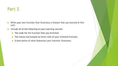 CS 1101 - Learning Journal Unit 2