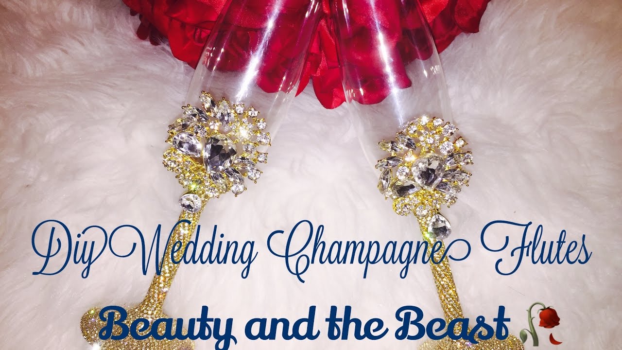Diy Bling Wedding Champagne Flutes D I Y Bride Series Part 4