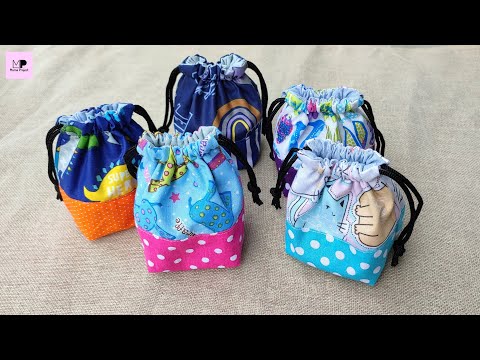 Lined Drawstring Pouch | Cute Drawstring Pouch