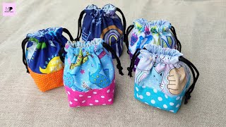 Lined Drawstring Pouch | Cute Drawstring Pouch Tutorial