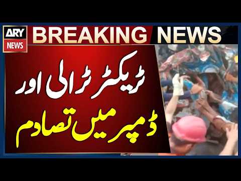 Deadly Collision Between Tractor-Trolley and Dumper in Nowshera