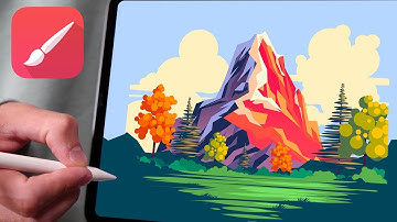 Minimal Landscape - Infinite Painter Tutorial #50