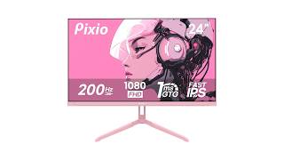 Review Pixio PX248 Wave Pink 24 Inch 200Hz Gaming Monitor 1ms IPS