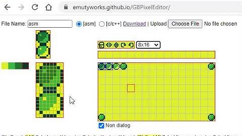 GBPixelEditor: Editor to create Sprite/Tile data for Game Boy.