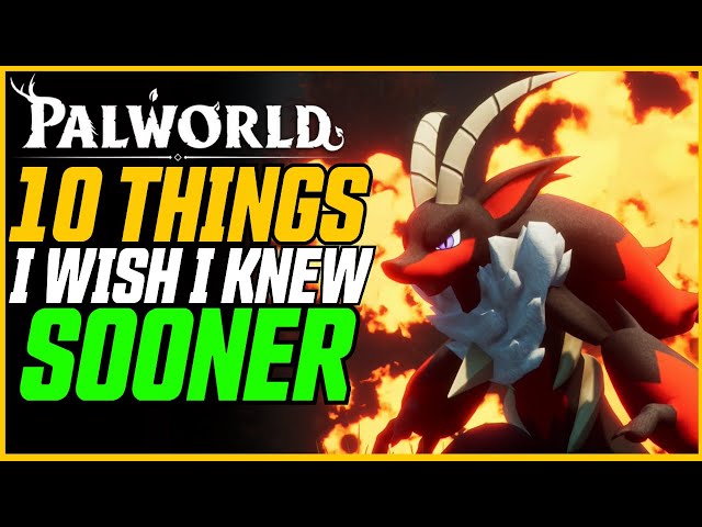 PALWORLD ULTIMATE GUIDE! 10 Things I Wish I Knew Sooner! // Palword Beginners Guide class=