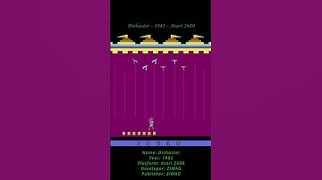 Dishaster - 1983 - Atari 2600 ( Atari VCS ) ( Shorts ) #game #atari #atari2600 #atarivcs #retrogames