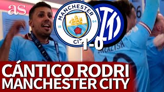 FIESTA MANCHESTER CITY | CÁNTICO a RODRI HERNÁNDEZ, Campeón CHAMPIONS LEAGUE | AS