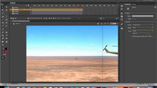 GD190 :: Adobe Animate CC  :: Looping Background - with helicopter screenshot 1