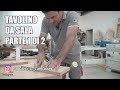 TAVOLINO DA SALA IN ROVERE - Pannelli in legno massello e unioni finger joint